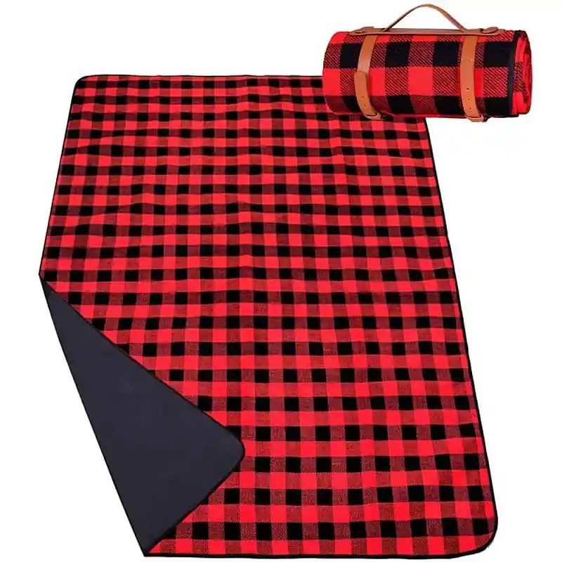 Nejlepší Cena Pikniková deka 200x150 cm, černo-červená SPRINGOS RETRO