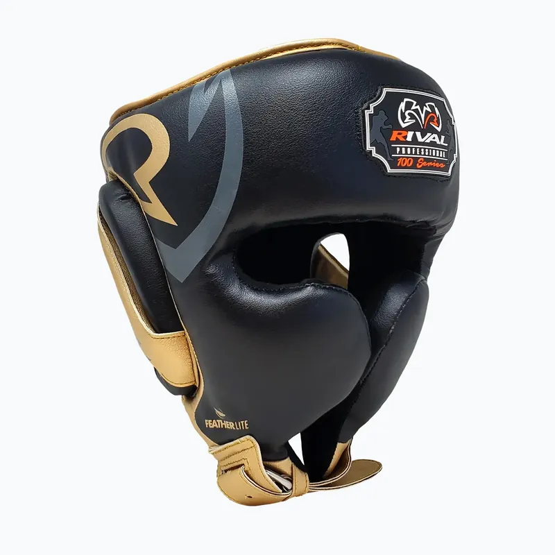 Boxerská helma Rival RHG100 Professional Headgear black/gold Speciální Cena