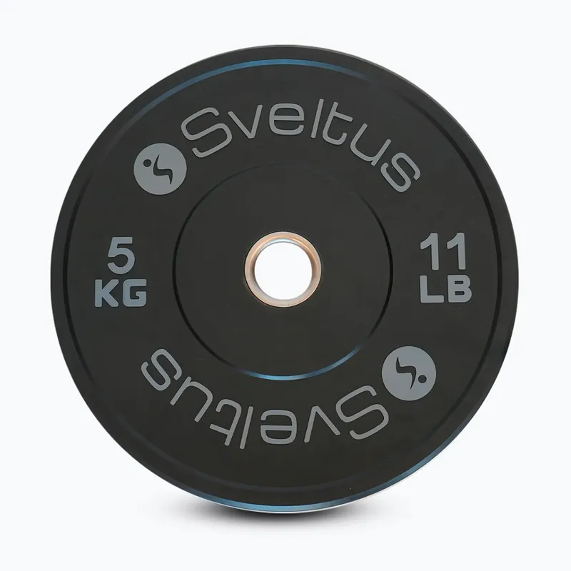 Nízká Cena Olympijský bumper kotouč Sveltus Training Olympic Disc 5 kg black