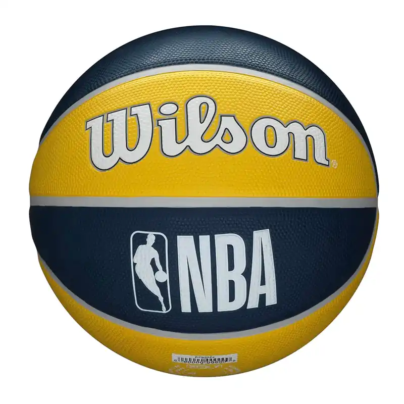Top Prodej Basketbalový míč Wilson NBA Team Tribute Indiana Pacers, žlutý WTB1300XBIND