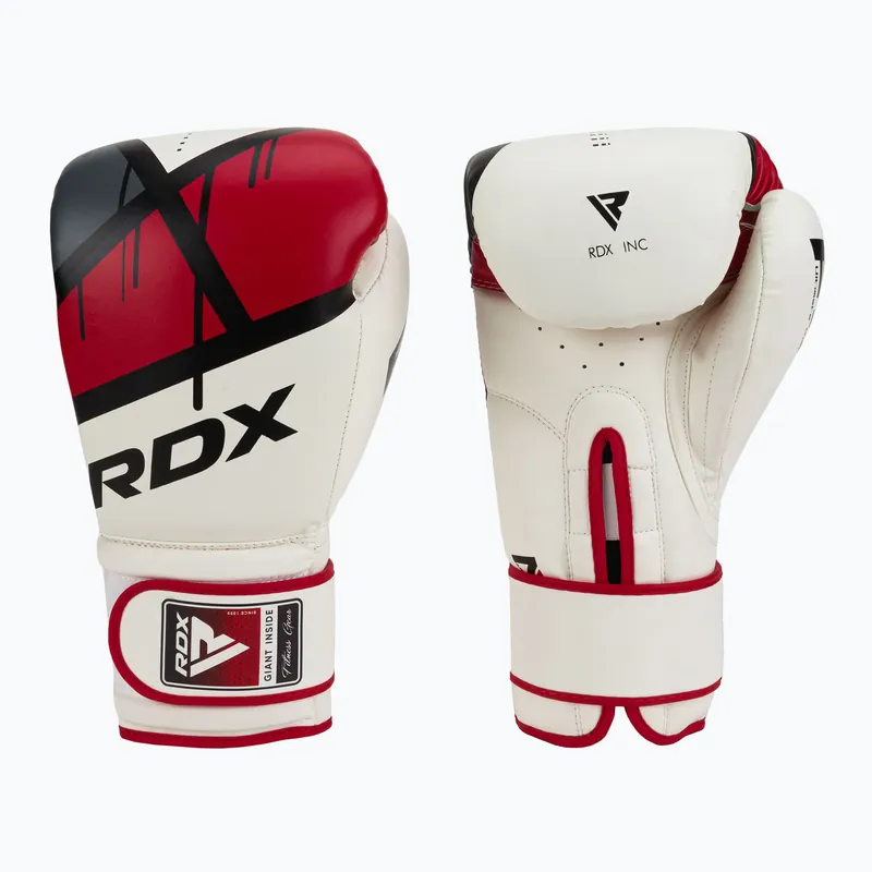 Boxerské rukavice RDX červenobílé BGR-F7R Expresní Doručení