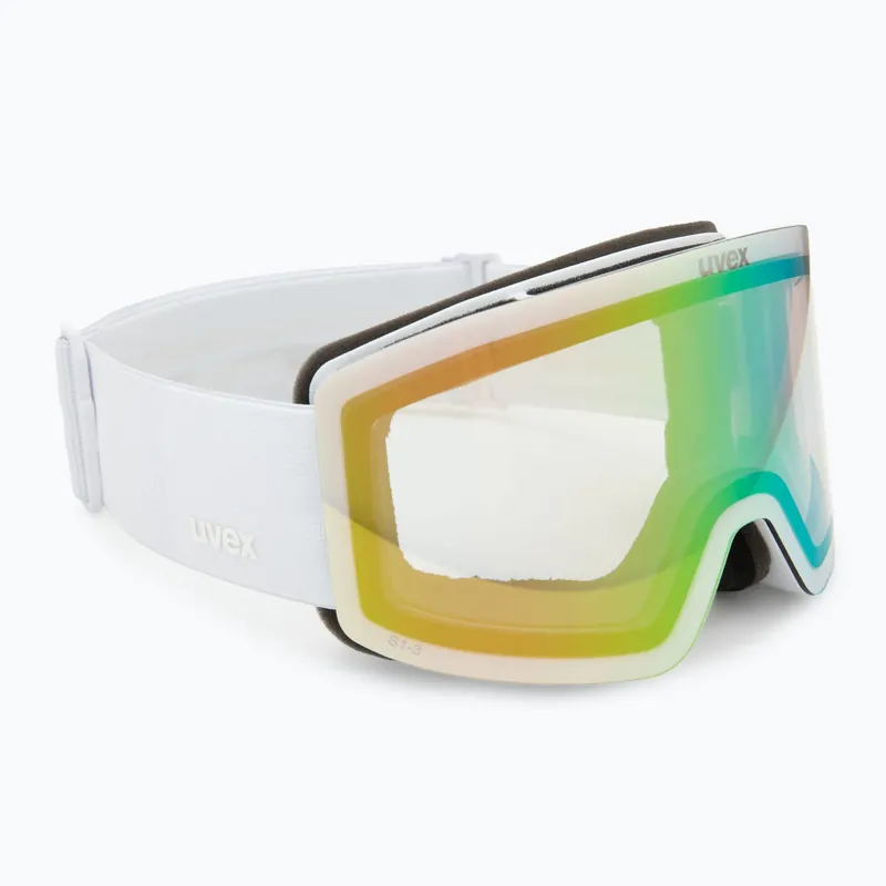 Sezónní Sleva Lyžařské brýle UVEX Provoqe V white matt/vario green mirror