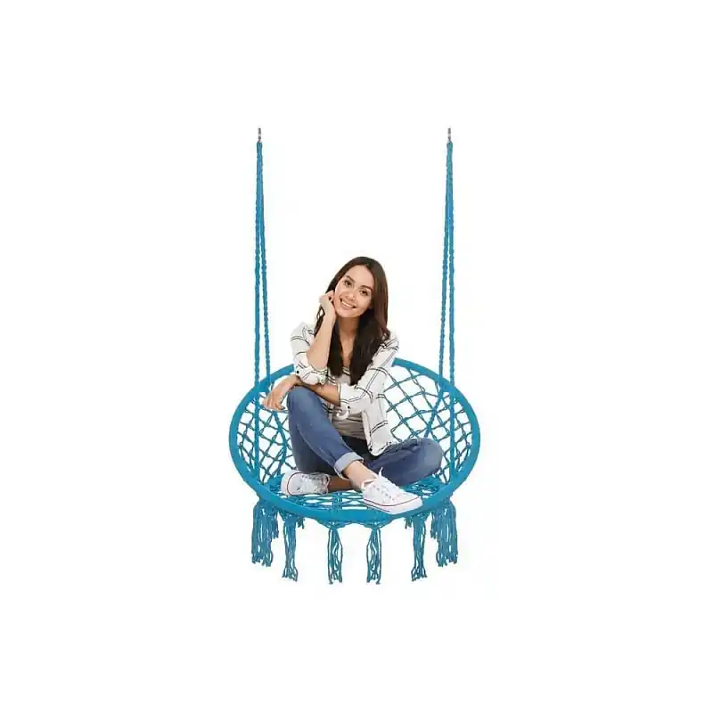Houpací křeslo 80 cm, modré SPRINGOS NATALI Sezónní Sleva