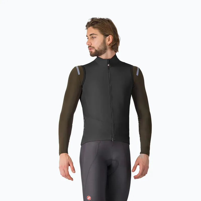 Nová Kolekce Pánská cyklistická vesta Castelli Perfetto Air light black