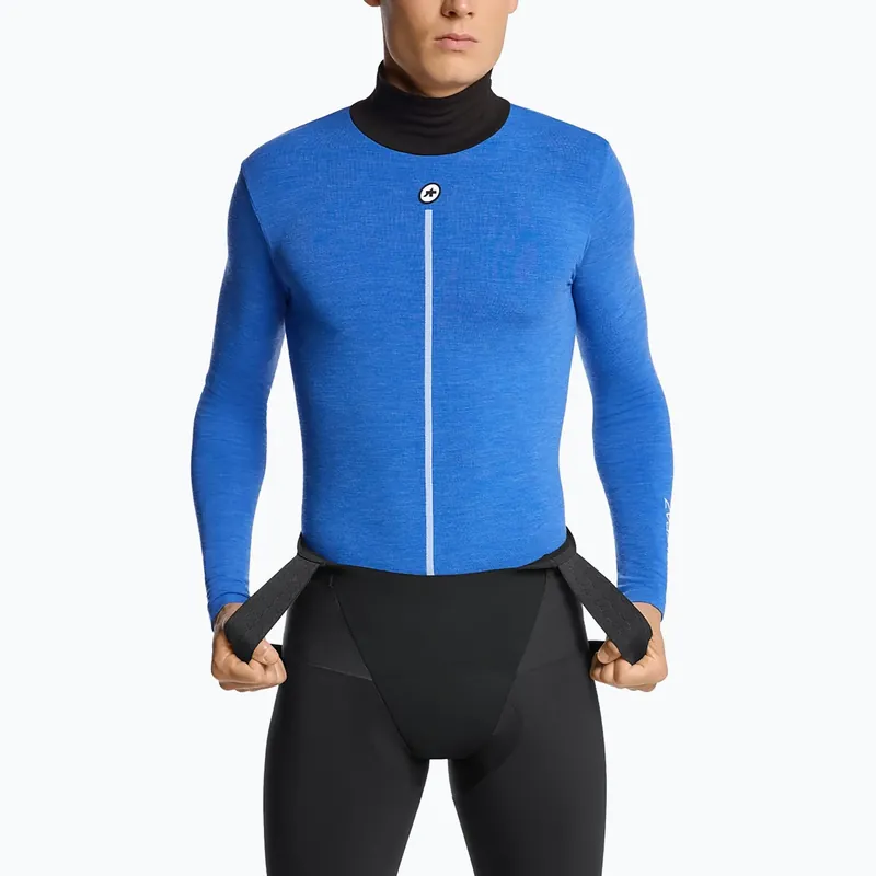 Pánský cyklistický dres Longsleeve ASSOS Ultraz Winter Skin Layer P1 calypso blu Výhodná Nabídka