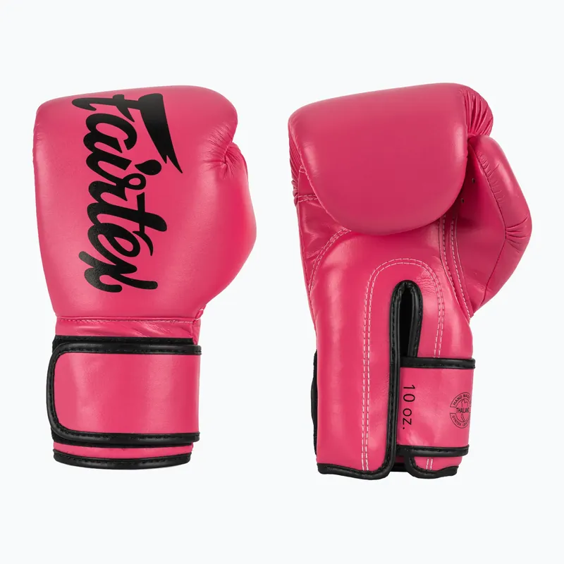 Boxerské rukavice Fairtex Microfiber pink/black barefoot Dokud Zásoby Vydrží
