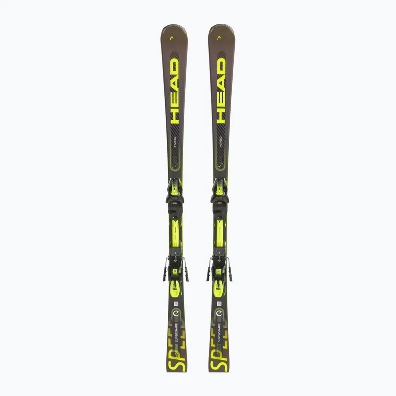 Sjezdové lyže HEAD Supershape e-Speed SW SF-PR + PRD 12 black/neon yellow Vrácení Zdarma