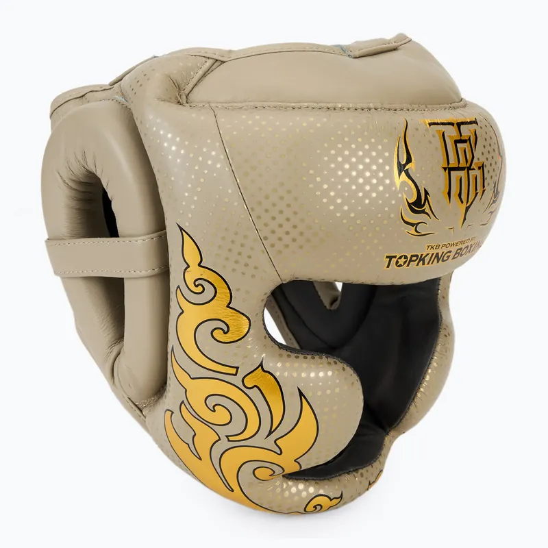 Boxerská helma Top King Kanok beige Super Cena