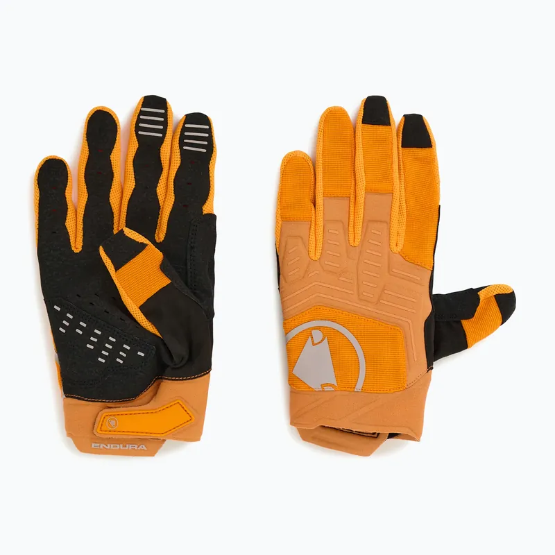 Pánské cyklistické rukavice Endura Singletrack II end orange Must-Have