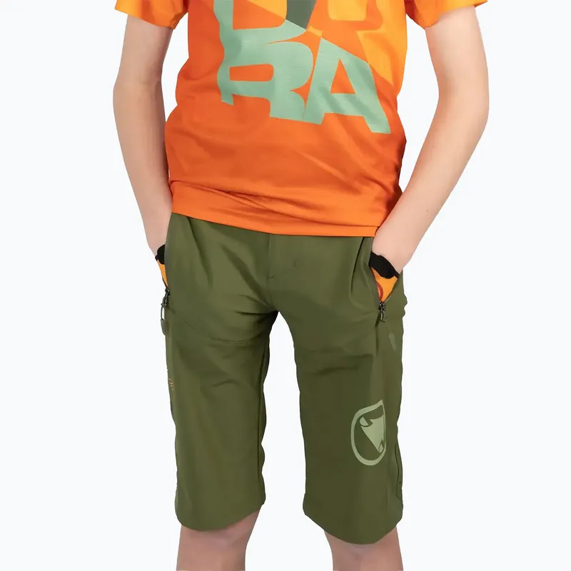 Cenový Hit Dětské cyklistické šortky Endura MT500 Jr Burner Short olive green