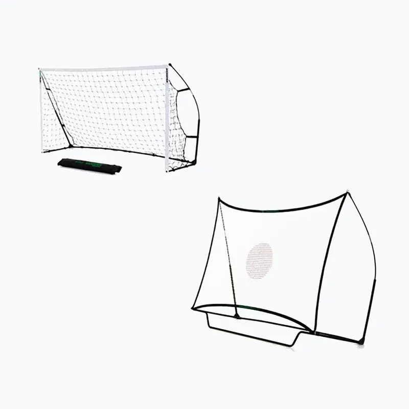 Fotbalová branka + rebounder QuickPlay Kickster 2 v 1 240 x 150 cm bílá/černá Akce
