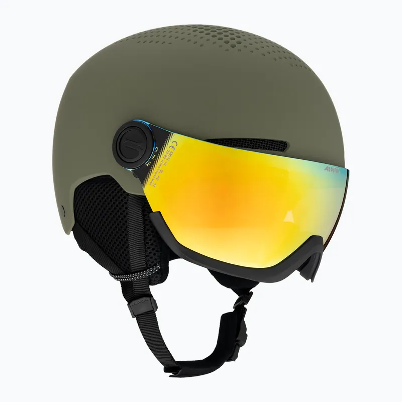 Lyžařská helma Arber Visor Q Lite olive matt Nízká Cena