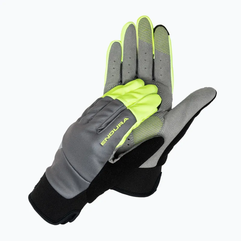 Pánské cyklistické rukavice Endura Windchill hi-viz yellow Značkový