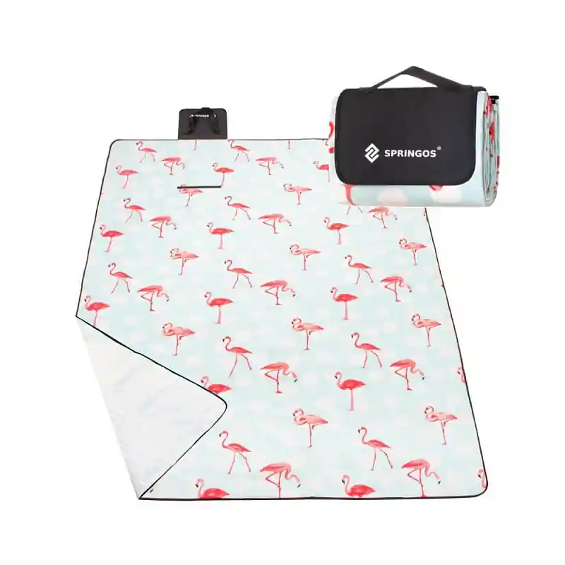 Výprodej Pikniková deka 170x130 cm, plameňáci SPRINGOS FLAMINGO