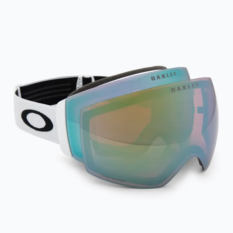 Lyžařské brýle Oakley Flight Deck Pro M matte white/prizm sapphire/prizm sage go Koupit Online