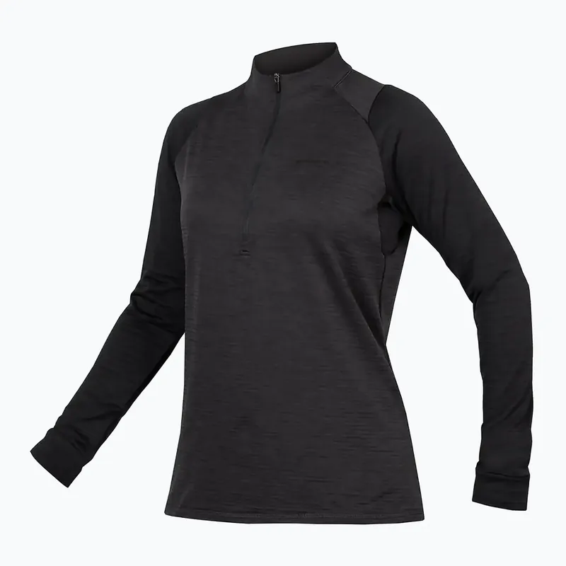 Dámský cyklistický dres Longsleeve Endura Singletrack Fleece black Jen Po Omezenou Doba