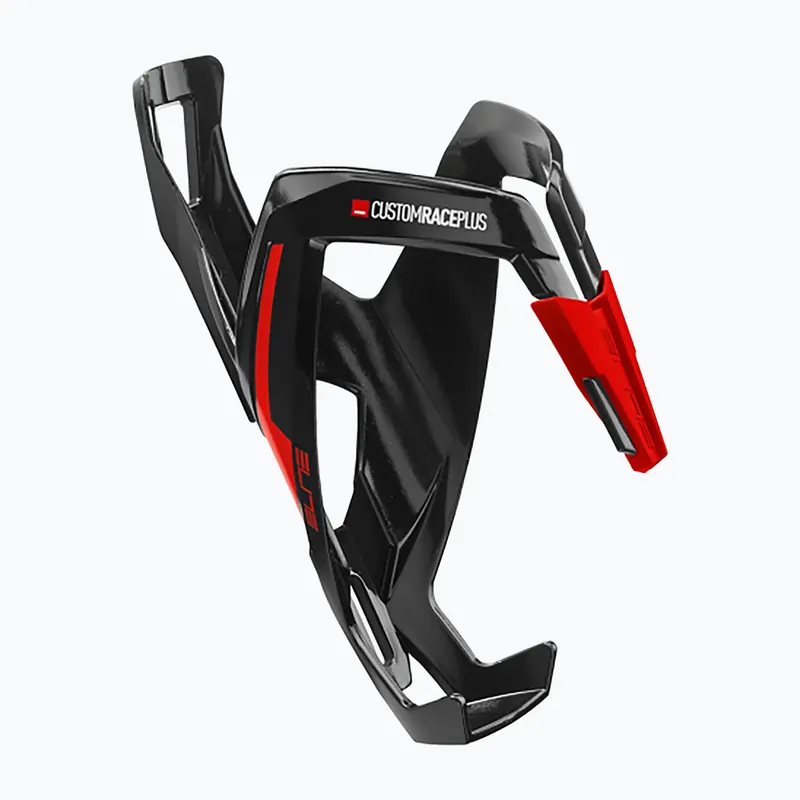 Výhodná Nabídka Košík na lahev Elite Custom Race+ black glossy/red graphic