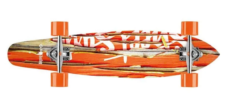 Longboard Street Surfing KICKTAIL 36” Damaged Orange Akce