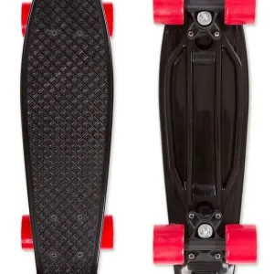 Skateboard FIZZ BOARD Black Red, černý Nová Kolekce