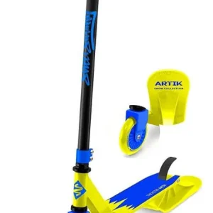 Výprodej Koloběžka Street Surfing ARTIK TRICKSTER Yellow Blue Combo