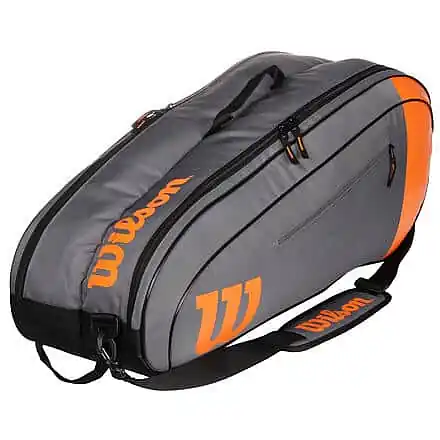 Team 6PK 2021 taška na rakety šedá-oranžová Must-Have