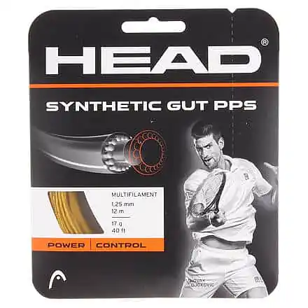 Pouze Dnes Synthetic Gut PPS tenisový výplet 12 m zlatá