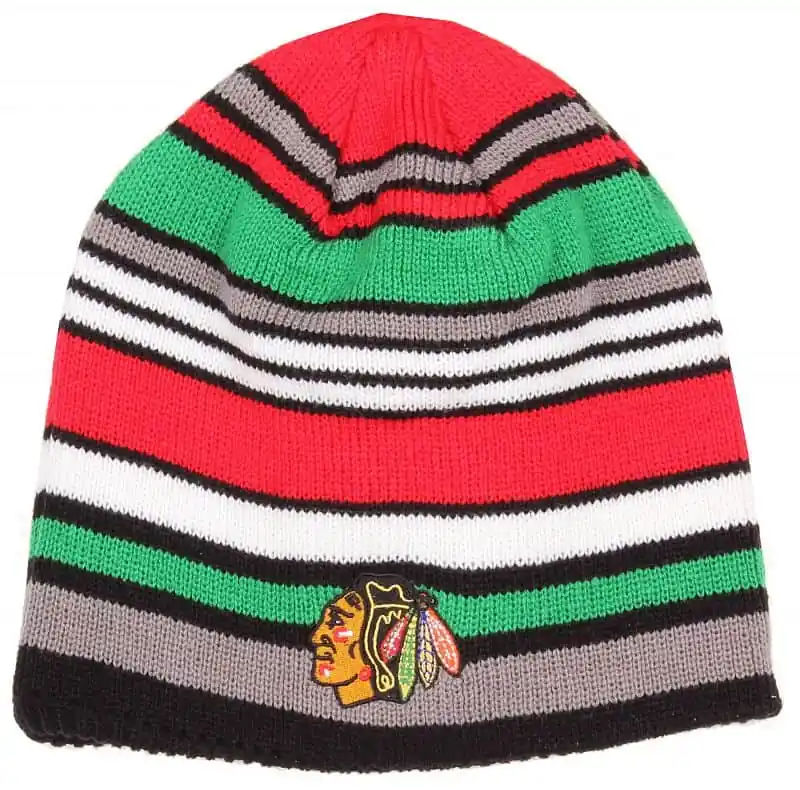 Horká Nabídka čepice Cuffless Knit NHL Chicago Blackhawks zimní čepice