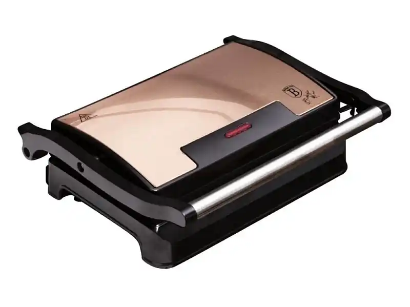 Objednat Nyní BERLINGERHAUS Kontaktní gril s nepřilnavým povrchem 700 W Rosegold Metallic Line BH-9141