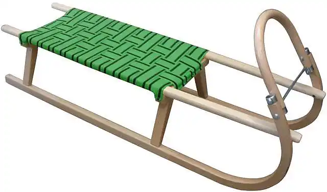 Acra sáně 110cm dřevěné A2041 zelené Vysoce Kvalitní