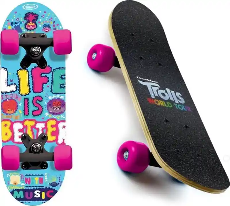 Dětský Skateboard - Mini board Trolls 17 palců Rychlé Dodání