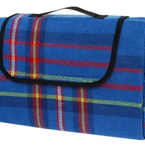 Pikniková deka CALTER® ONE, 150x130 cm, modrá kostka Pouze Dnes