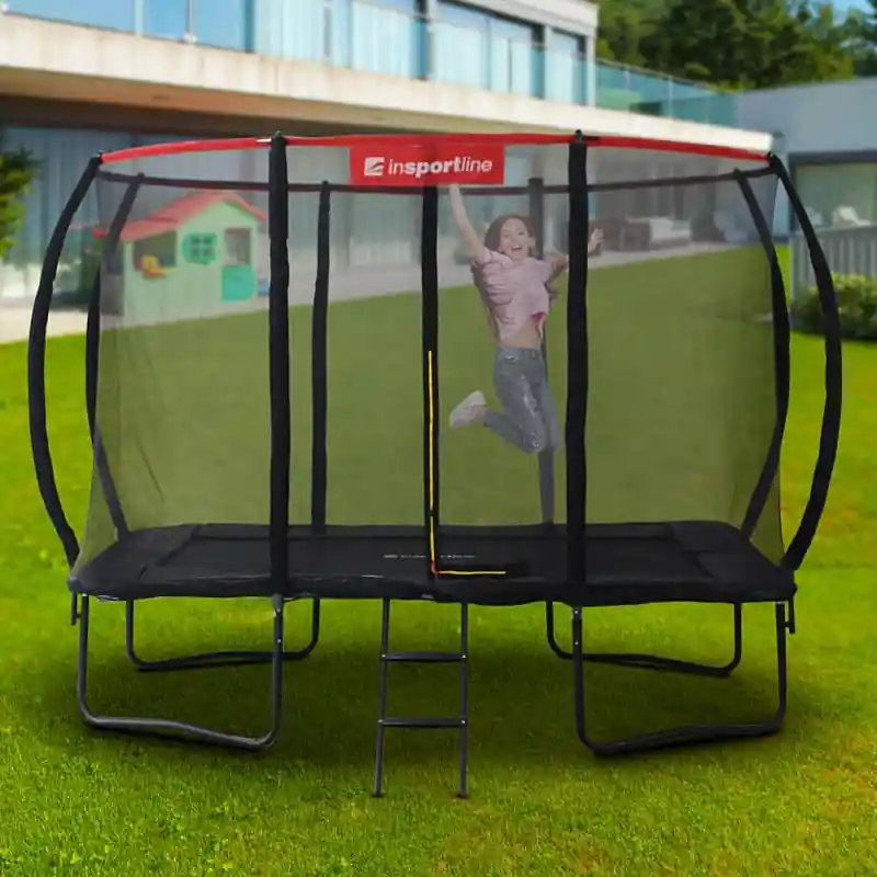 Obdelníkový trampolínový set inSPORTline QuadJump PRO 244*335 cm Výhodná Nabídka