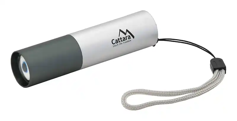 Svítilna kapesní LED 120lm ZOOM nabíjecí SILVER Akce