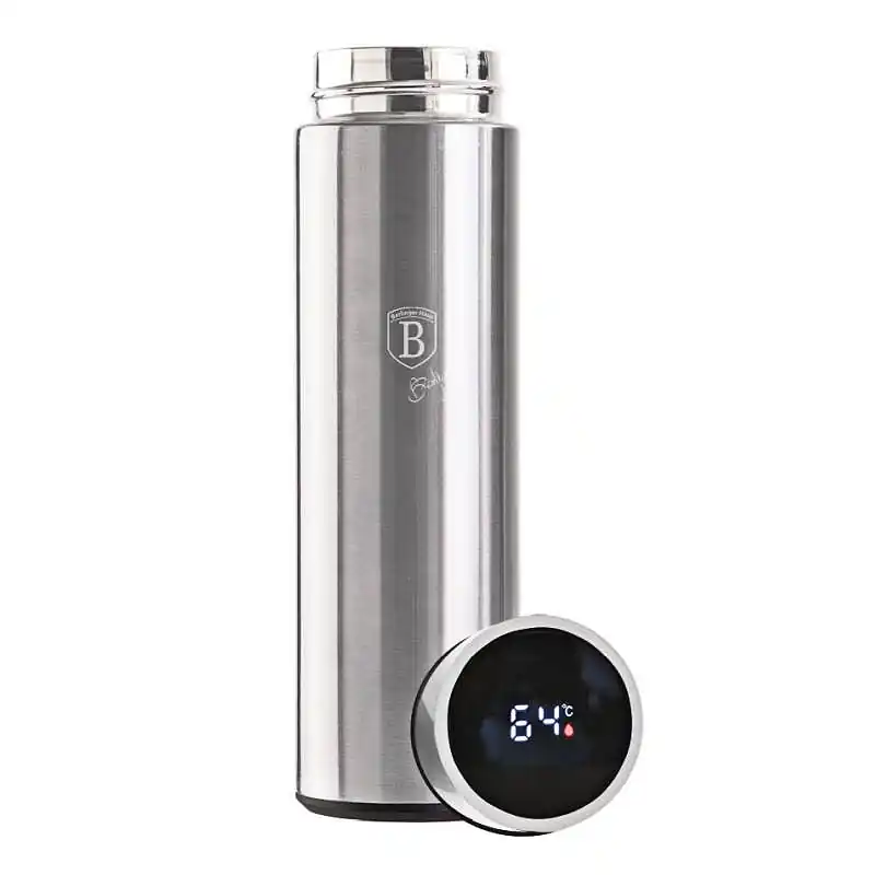Expresní Doručení BERLINGERHAUS Termoska nerez s LED displejem 450 ml Black Silver Collection BH-7956