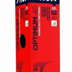 míčky na stolní tenis Optimum 40+ 3 hvězdy sada 3ks, plastové Omezená Nabídka