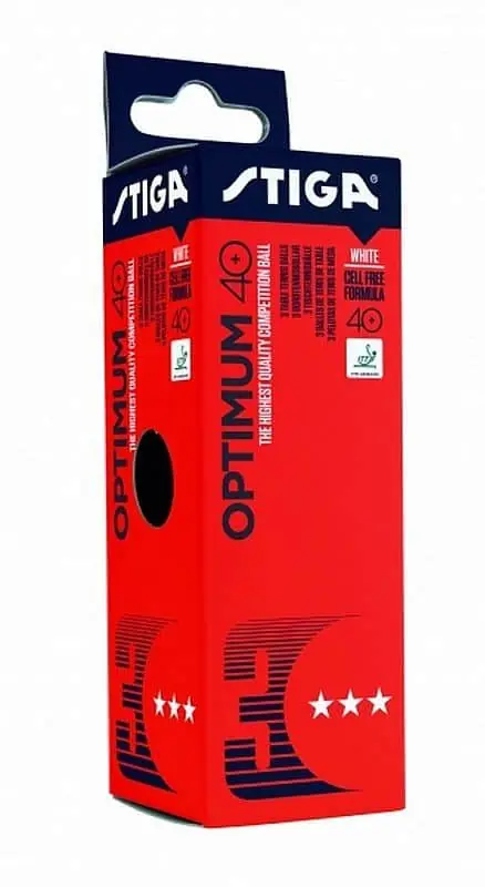 míčky na stolní tenis Optimum 40+ 3 hvězdy sada 3ks, plastové Omezená Nabídka