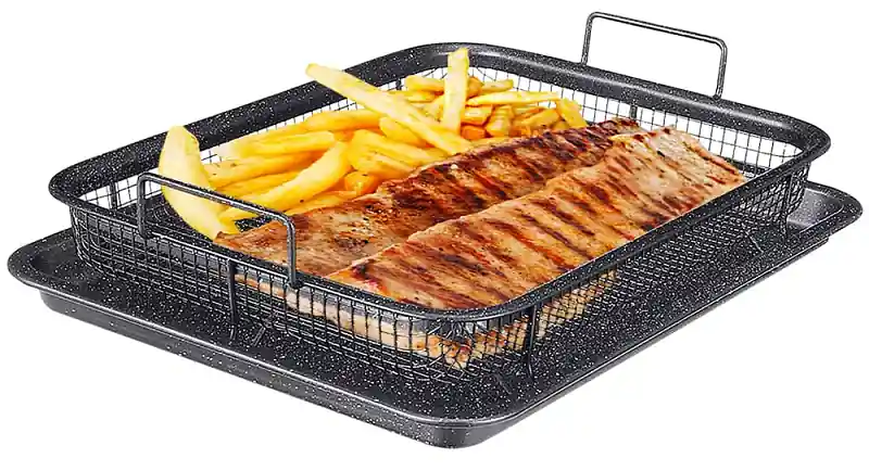 Levný Plech s grilovacím košem Maxi Crisper 33 x 25 cm