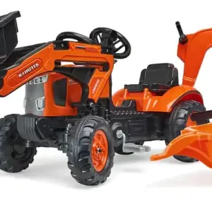 Cenově Výhodný Traktor šlapací Kubota M7171 oranžový s přední i zadní lžící