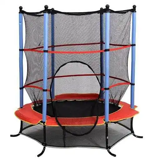 Dětská trampolína SEDCO 137 cm s ochrannou sítí - Červená Cenový Hit
