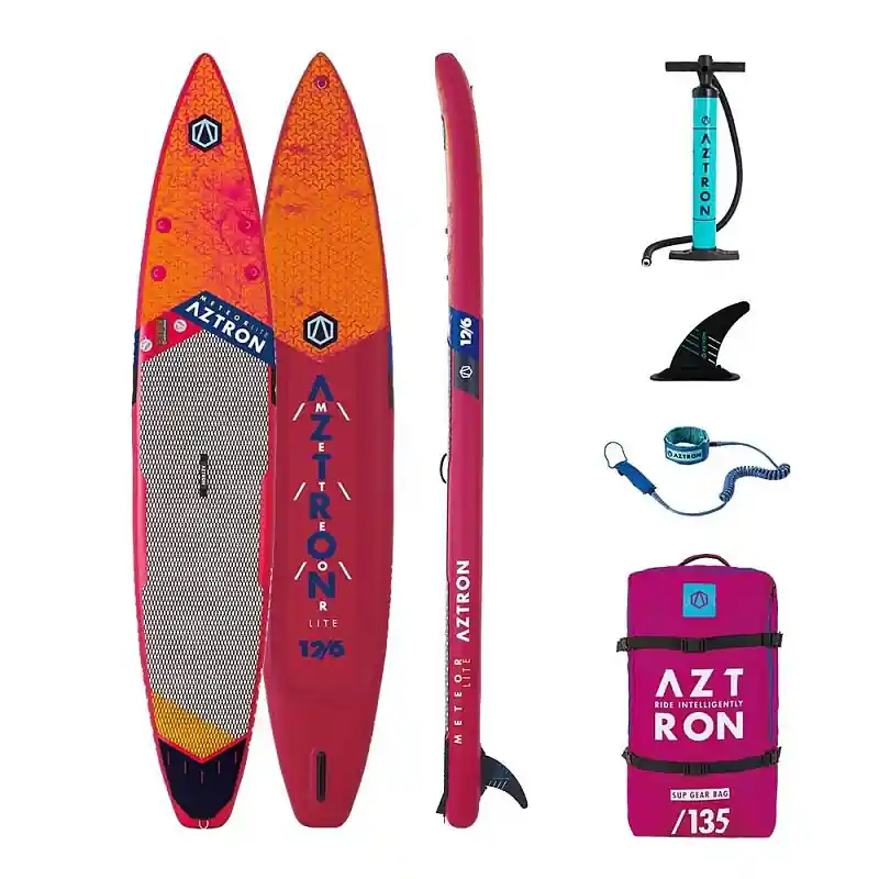 Nízká Cena Paddleboard AZTRON METEORLITE RACE 381 cm SET - oranžová
