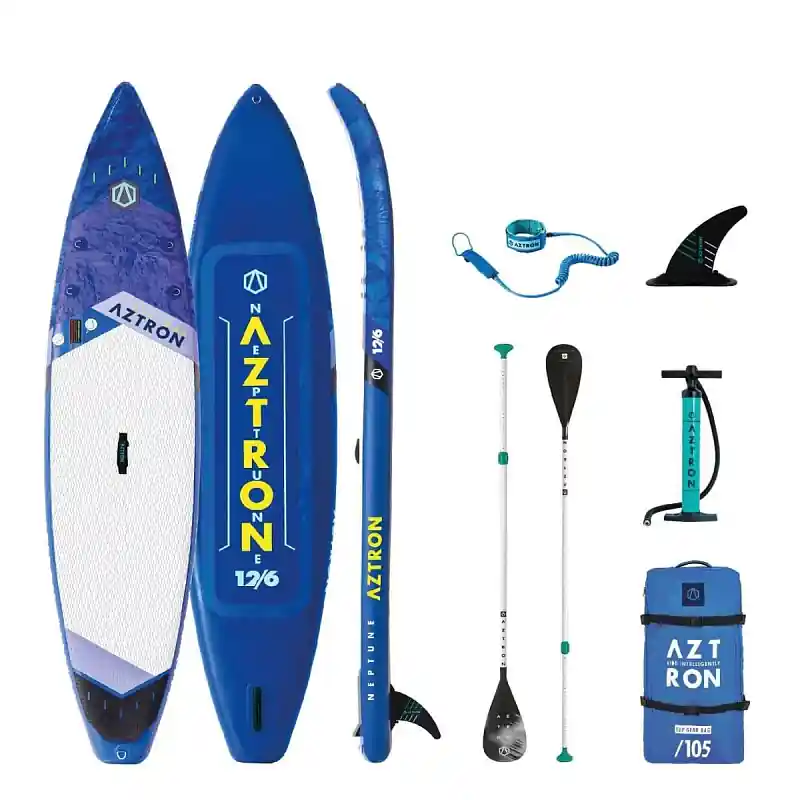 Paddleboard AZTRON NEPTUNE TOURING 381 cm SET - bílá/modrá Akce
