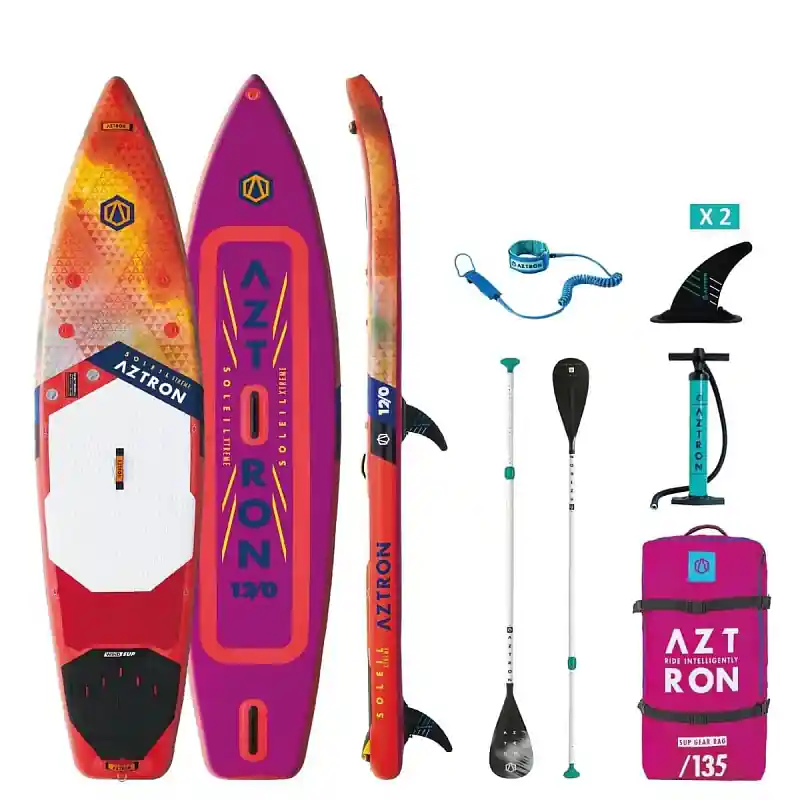Paddleboard AZTRON SOLEIL EXTREME 366 cm - červená Aktuální