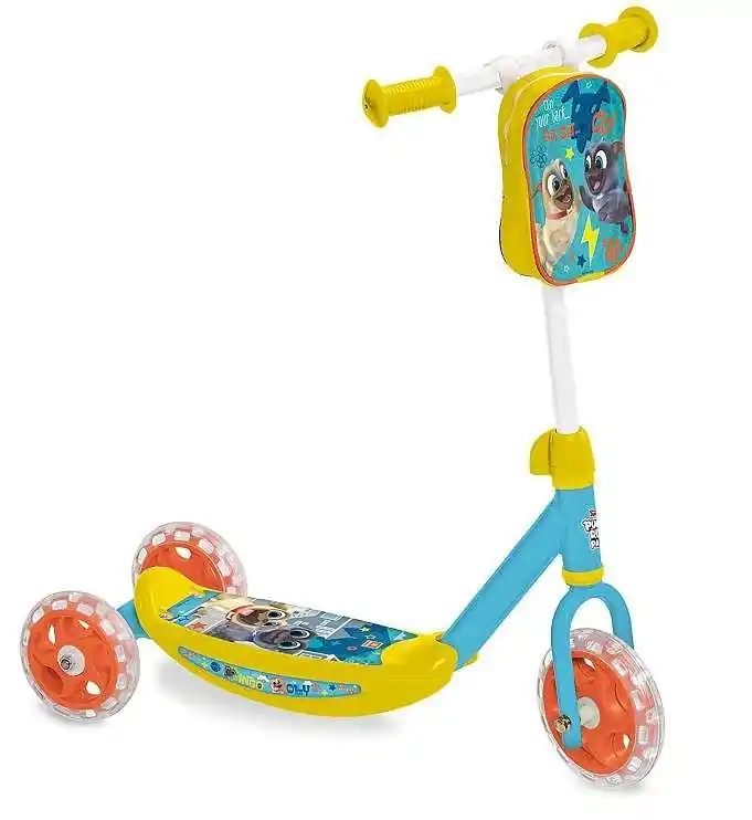 Zlevněný Koloběžka - trojkolka MONDO MY FIRST SCOOTER Bingo and Rolly - žlutá