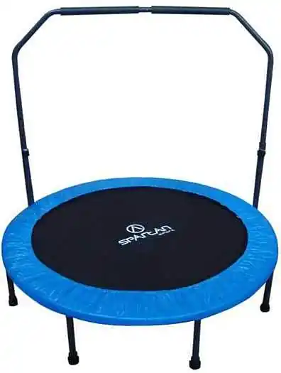 Sleva Trampolína SPARTAN 122 CM s madlem - Modrá