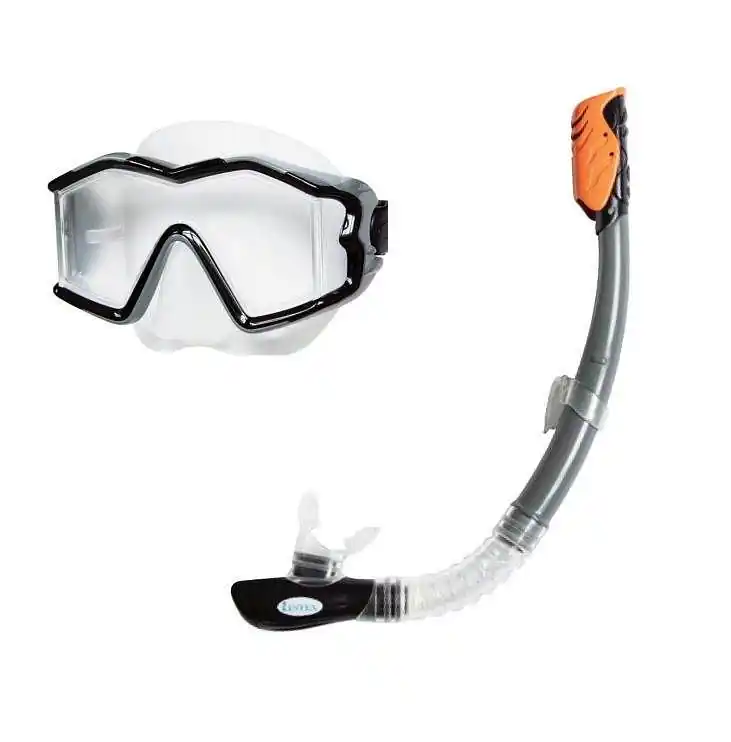 Potapěčský set Intex 55961 AVIATOR SENIOR SILIC - černá/šedá Cenově Výhodný