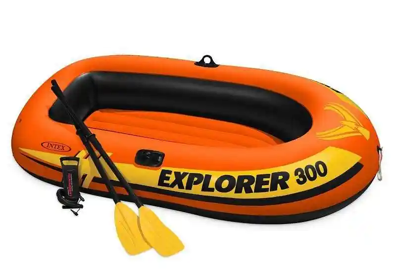 Člun nafukovací EXPLORER PRO 300 Set INTEX - červená Levný