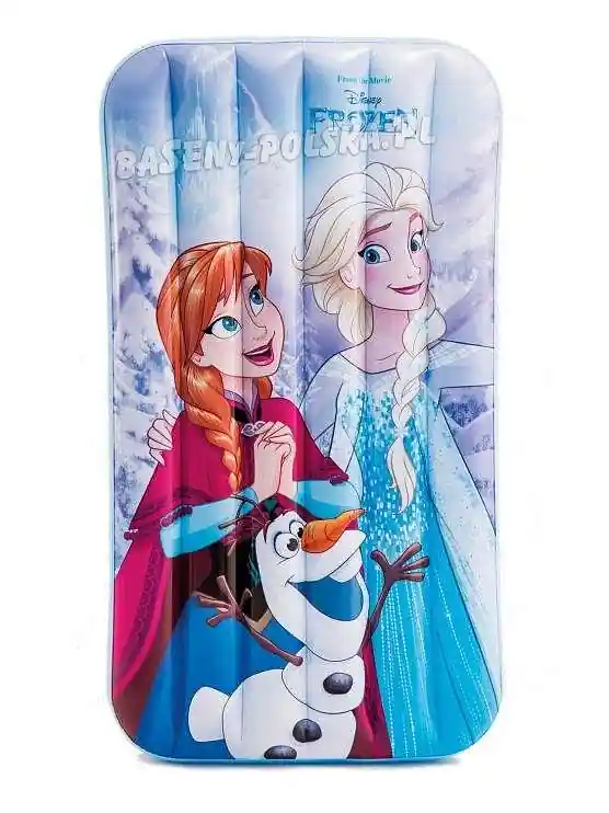 Zlevněný Nafukovací lehátko - matrace Intex Frozen 157x88x18 cm - bílá/modrá