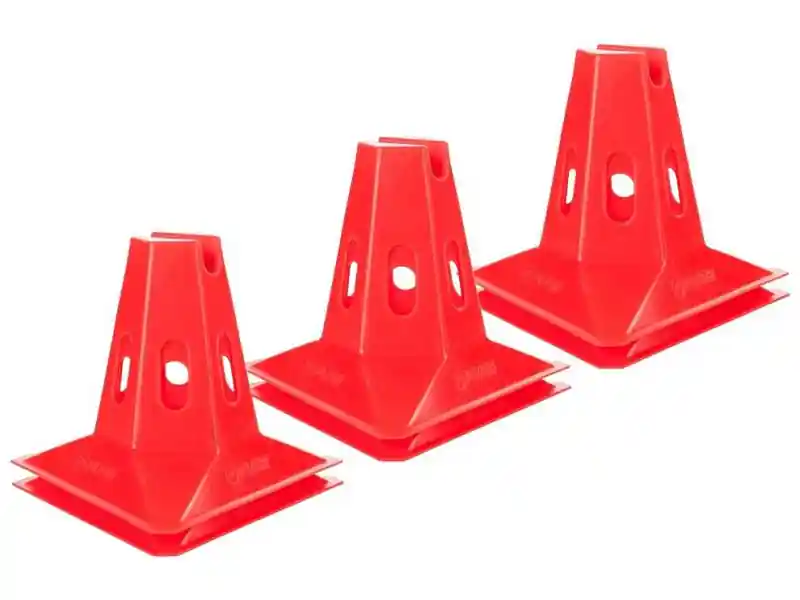 Nejlepší Volba Kužely P2I AGILITY 15 cm - Sada 6ks - červená