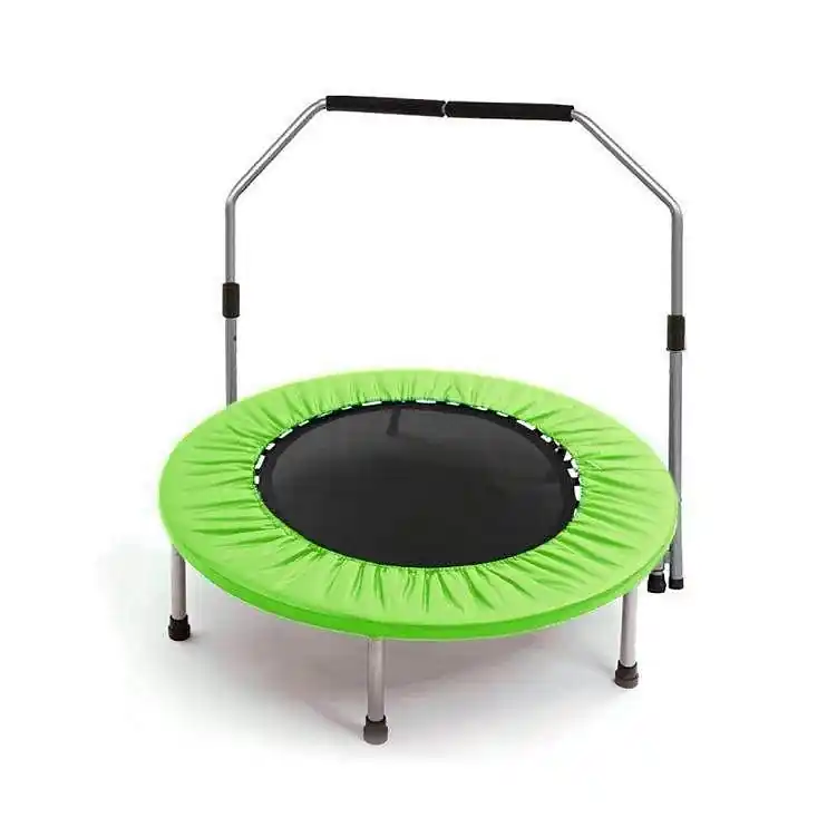 Trampolína SKLADACÍ FITNESS 137 CM s madlem - Zelená Vrácení Zdarma