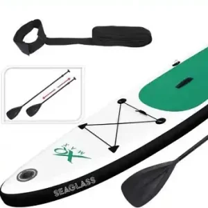 Sleva Paddleboard XQ MAX SUP 320 - GREEN SEAGLASS SET - bílá